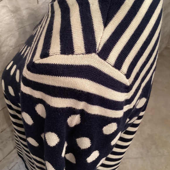 Anthropologie Sparrow Striped Polka Dot Sweater - Picture 7 of 11